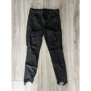 American Eagle Outfitters Curvy High Rise Jegging Jeans Womens 10 Black Stretch